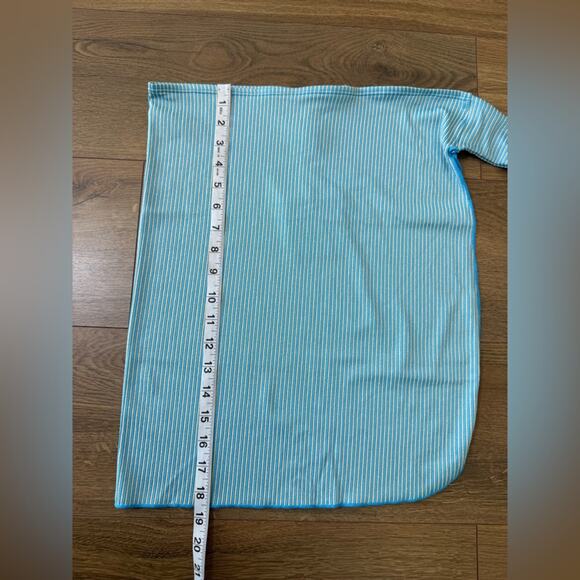 NWT Andie Swim x Mindy Kaling The Maya Sarong Blue With Gold Stripe Size S/M - Picture 11 of 11